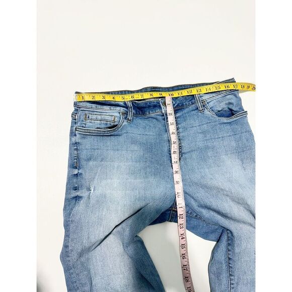 Kut from the Kloth Womens Hi Rise Boyfriend Jeans Blue Denim Light Wash Size 14 - Picture 4 of 12